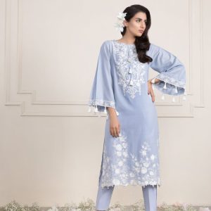 Light-blue-unstitched-textured-embroidered-dress-by-Sapphire-Textured-Lawn-Collection-2018